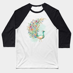 Peacock Baseball T-Shirt